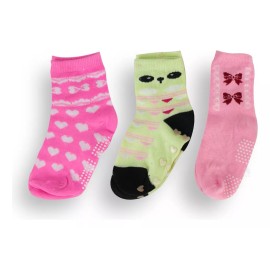 VG 12 Pares Tines Calcetín Algodón Niñas Talla 4-6