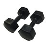 Ivanko Rubber Dumbbells, 15 lbs (Pair)