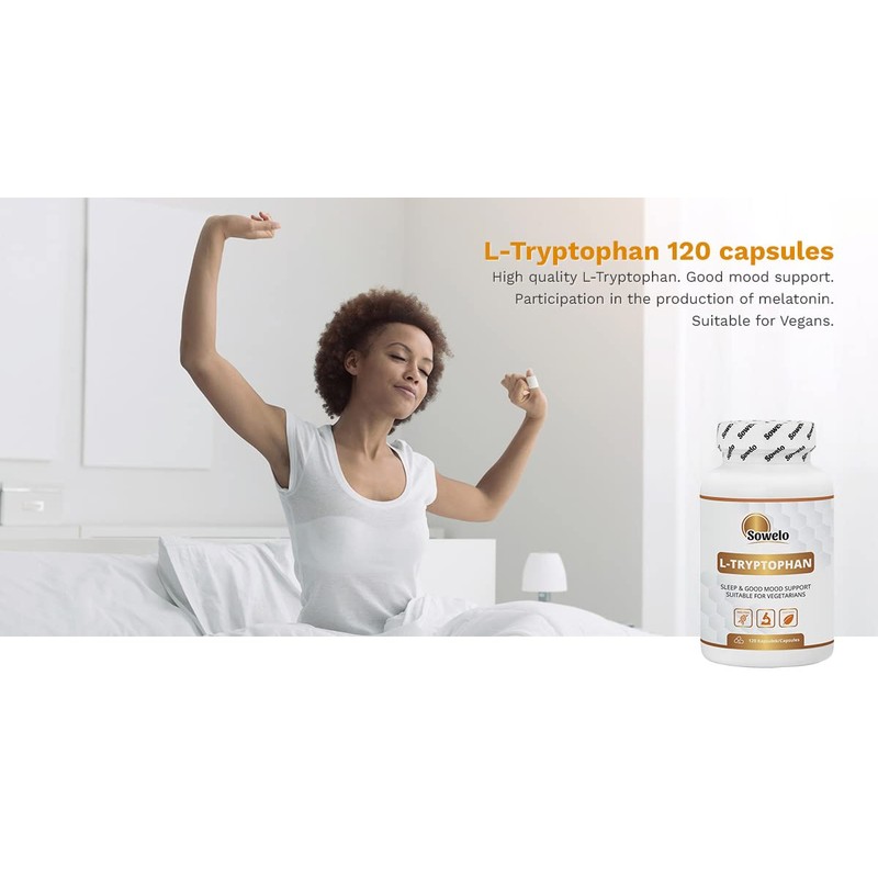 Sowelo L-Tryptophan - 500 mg I Vegetable Capsules | From