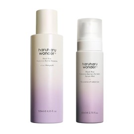 haruharu Wonder Black Rice Probiotics Hydration Boost Duo, esencia de barrera y 2% NAD+ Serum Mist, dúo de inundación de la piel para una piel brillante