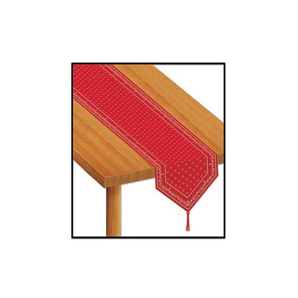 Beistle , 3 Piece Printed Bandana Table Runners, 11" x