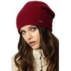 Vivisence Classic Women's Winter Woolen Hat Design Three Pleats for