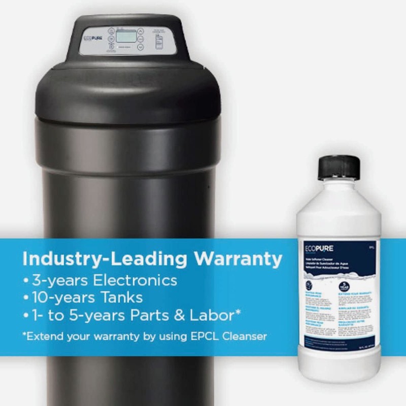 EcoPure Water Solved Water Softener Cleaner Liquid 16 oz.