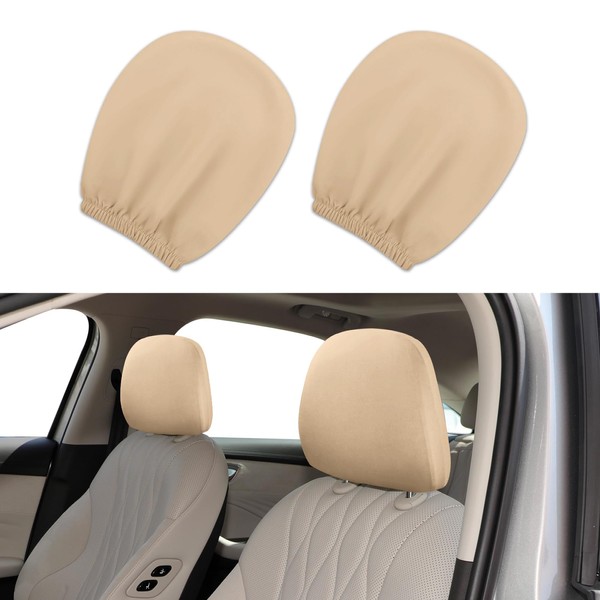 Lyxheth 2PCS Car Headrest Cover, Headrest Protectors, Stretchy Fabric Car