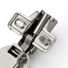 Ravinte 4 Pack 2 Pairs 1/2 Inch Overlay Brushed Nickel