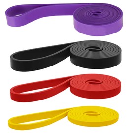 Widerstandsbänder Set, 4 Stück Resistance Bands, Widerstandsbänder, Verschiedene Ebenen Fitnessbänder, Fitnessbänder für Yoga, Pilates, Training, Physiotherapie
