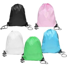 Drawstring Backpack Bulk Drawstring Bag,5Pcs Draw String Bag Cinch Polyester Bag,Drawstring Backpack Bulk Cinch Bag,Sports Tote Bag Traveling Draw String Bag,Drawstring Backpack Bag Sackpack Tote Bag