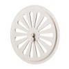 Adjusted Circular Metal Air Vent Grate in White Ø17.5 cm