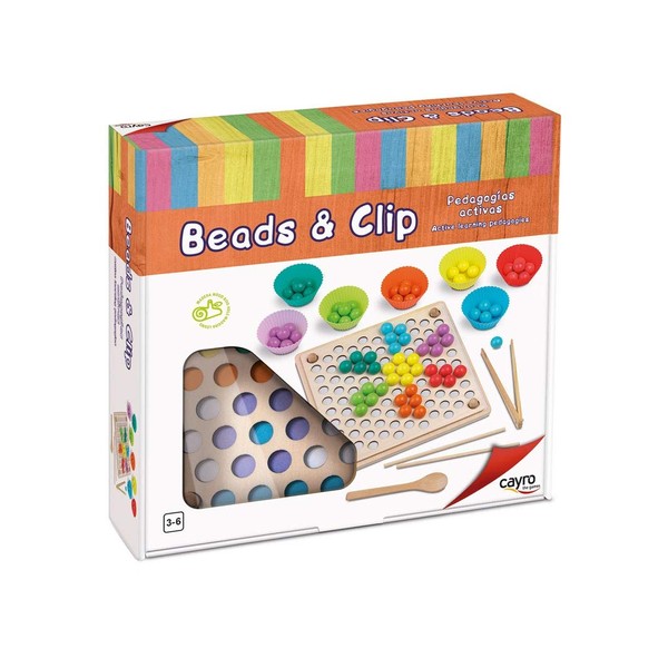 Cayro Beads & Clip - Montessori Ball Game - from