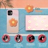 Cute Flower Series Collapsible Design Phone Grip (Adhesive, Orange)