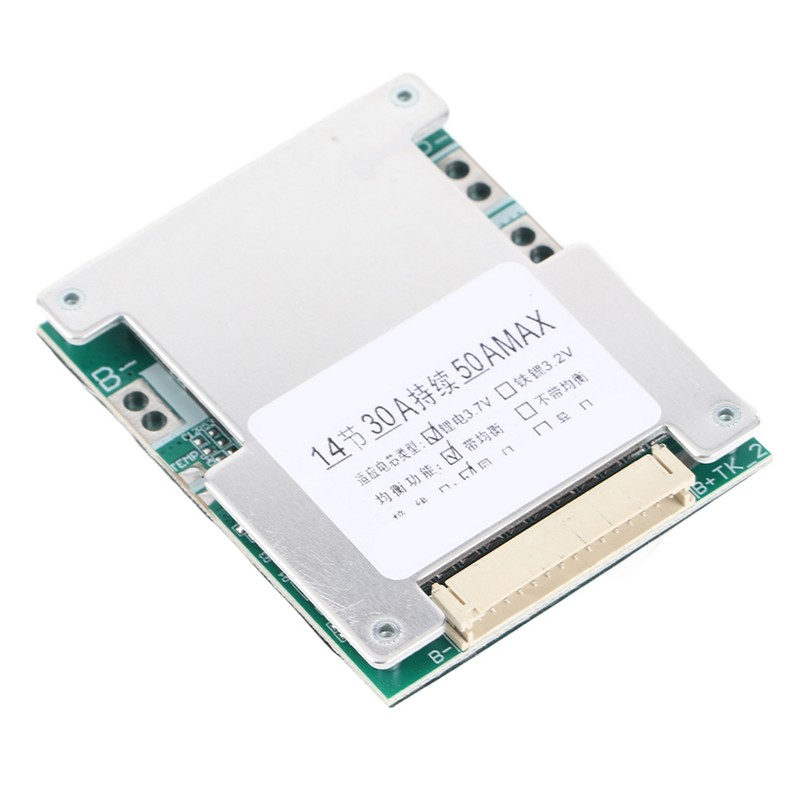 14S 50V 30A Lithium Battery Protection Board BMS PCB Board