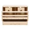 SPONGEBB Chicken Laying Nest 2 Compartments 24.8"X15.7"X17.7" Solid Pine Wood