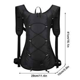 Zimoer Cycling Backpack 7L, Lightweight Breathable Bike Backpack, Running Backpack With Rain Cover & Helmet Storage Bag, for Men & Women Daily Commutes, Cycling, Jogging, Hiking, Riding, Marathon