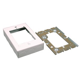 Single Gang Extension Box Color: White