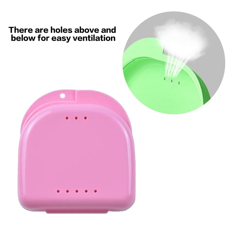 Dental Box Pack of 2 Braces Boxes Prosthesis Storage Container