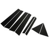8PCS Door Window Pillar Trim Bright Black 4D Style PC