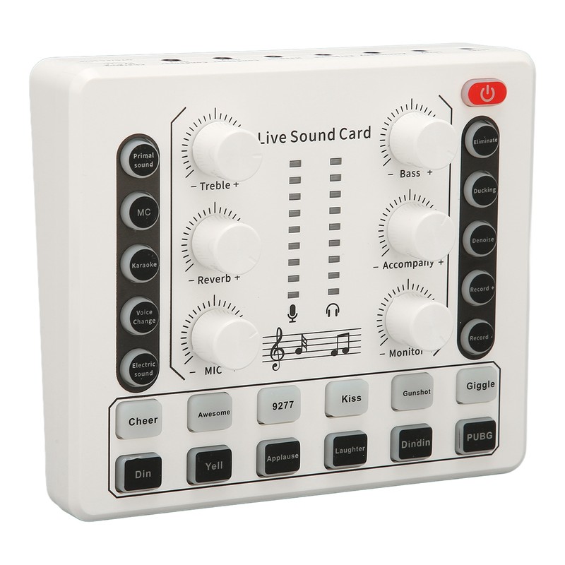 Live Sound Card Multiple Sound Effects Voice Changing Mini Sound