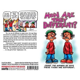 Moments With The Book How are They Different? - Packet of 100 - NKJV - No Imprinting