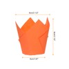 HARFINGTON 50Pcs Tulip Cupcake Liners Standard Paper Baking Cups Greaseproof