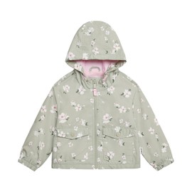 Carter's Girls' Lightweight Spring 2025 Windbreaker Jacket, Olive Floral