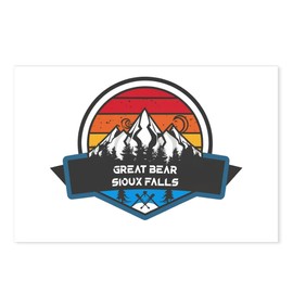 CafePress Great Bear Sioux Falls South Dakota Postcards (Package of 8), 6"x4" Printed Note Card