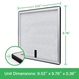 Finderdry F505600 MERV-11 Air Filter for Defender FD50 Grow Tent Dehumidifier (9.5"x9.8"x0.4", 2-Pack)