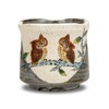 Waza no Kura Stylish Kutani Ware Teacup Gold Leaf Line