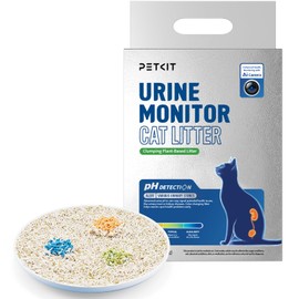 PETKIT 2025 New Urine Monitor Litter, pH Detection Tofu Litter, Superior Clumping 100% Natural Ingredients Plant Cat Litter, Dust-Free and Odor Control, Non-Sticky, Easy Scooping (5.2lb×1bag)