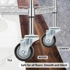 Finnhomy Swivel Caster Wheels 3 Inch Threaded Stem Casters Set