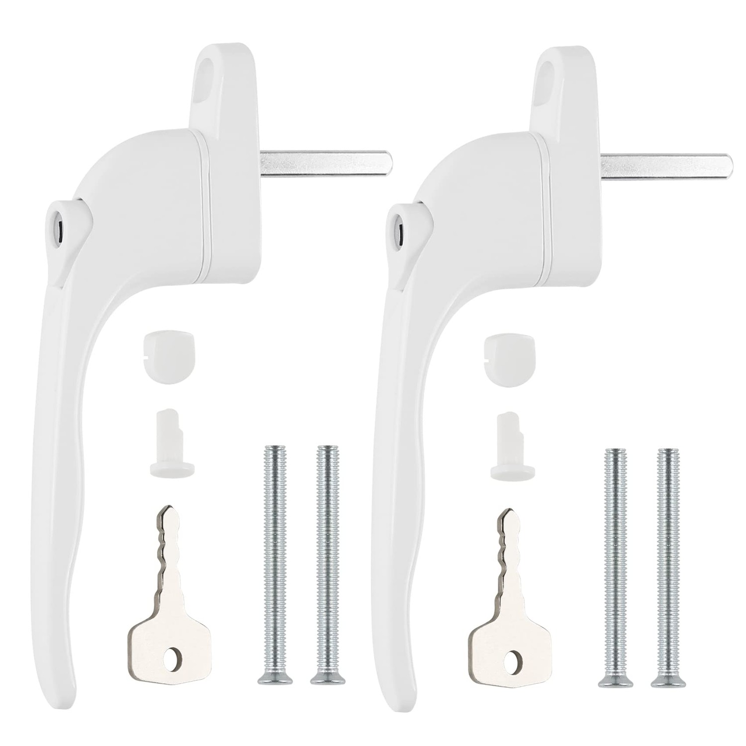 DIDA® UPVC Window Handle White, 2pcs Window Handles for UPVC Windows ...
