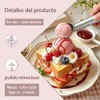4PCS Cuchara Para Helado,2 Negros + 2 Plateados Cuchara Helado