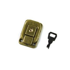 Square shape Drawbolt Closure Latch for Guitar Case with Lock,Bronze 47mm