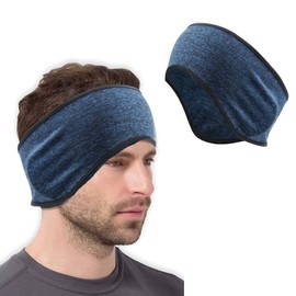 DAZUMA Ear Muffler, Ear Warmer, Fleece Earmuff, Ear Warmer, For Bicycles, Motorcycles, Cold Protection, One Size Fits Most, Skiing, Snowboarding, Ear Warmer, Headband, navy