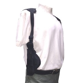 Nylon Vertical Deluxe Shoulder Holster Fits HI-Point 45 ACP, 40 SW-B