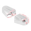HDBUBALUS Bar Shield Rear Chrome Axle Covers Swingarm For Harley