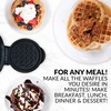 Nostalgia MyMini Personal Electric Waffle Maker, 5-Inch Cooking Surface, Hash