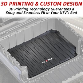 EZAPEX Bed Mat Liner Compatible with Polaris Ranger Crew SP 570 Ranger SP 570 2022 2023 2024 2025 TPE All Weather Protector Rear Cargo Box Liner Accessories