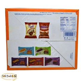 Katakito Chocolate Filled With Crisp Wafer Premium Natural Egyptian Oriental Egypt Arab Sweet Snacks Tea And Coffee Kosher Halal (1 Pack = 12 Pcs) كتاكيتو شيكولاتة طبيعي محشو بالويفر حلال