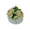 Ceramic Oil Diffuser and Oil Set with Porcelain Capodimonte Roses