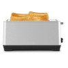 Ultra Wide Long Slot 4-Piece Red Dual Control Toaster 1.5