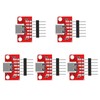 DIANN 5pcs USB Type-C Breakout Board Serial Basic Breakout Female