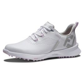 FootJoy Women's FJ Fuel Previous Season Style Golf Shoe, White/White/Pink, 9 Narrow