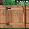 EVCUHASL 6 Inch T-Strap Gate Hinges, Shed Barn Door Hinges