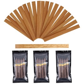 PEOKPIPLE 50 Spanish Cedar Wood Spills + 3 Cigar Humidor Bags， Cigar Lighting and Pipe Smoking Assessories and Humidor for Cigar Box Tray Jar and Case，Travel-Friendly(0.02"Thick)