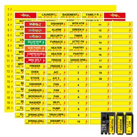 Circuit Breaker Decals Electrical Panel Identification Labels 170 Pcs Fuse Box Stickers Plugs and Lights Circuit Breaker Directory Fuse Panel Marker Sign for Home Office Electrical Panels