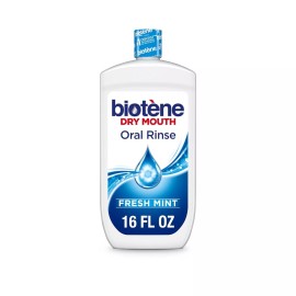 Biotene Oral Rinse Moisturizing Mouthwash for Dry Mouth Relief FRESH MINT 16 OZ