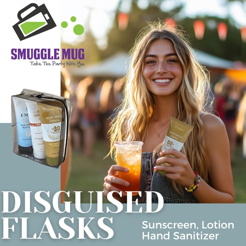 3 Pack Plastic Flasks for Liquor Disguise | Soft Flask