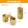 BE-TOOL Hinge, 14mm Brass Invisible Hinge Pure Copper Hidden Concealed