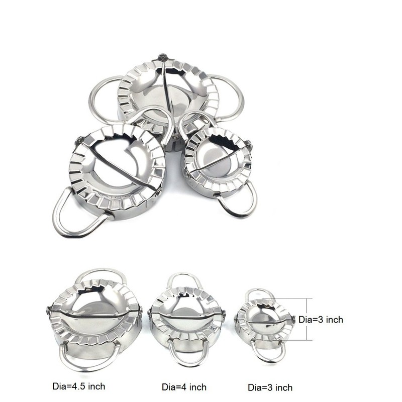 New Stainless Steel Ravioli Mould Dumpling Maker Mold Wrapper Pierogie