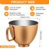 5QT Copper Color Stainless Steel Mixer Bowl, Compatible with KitchenAid